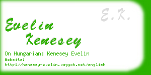 evelin kenesey business card